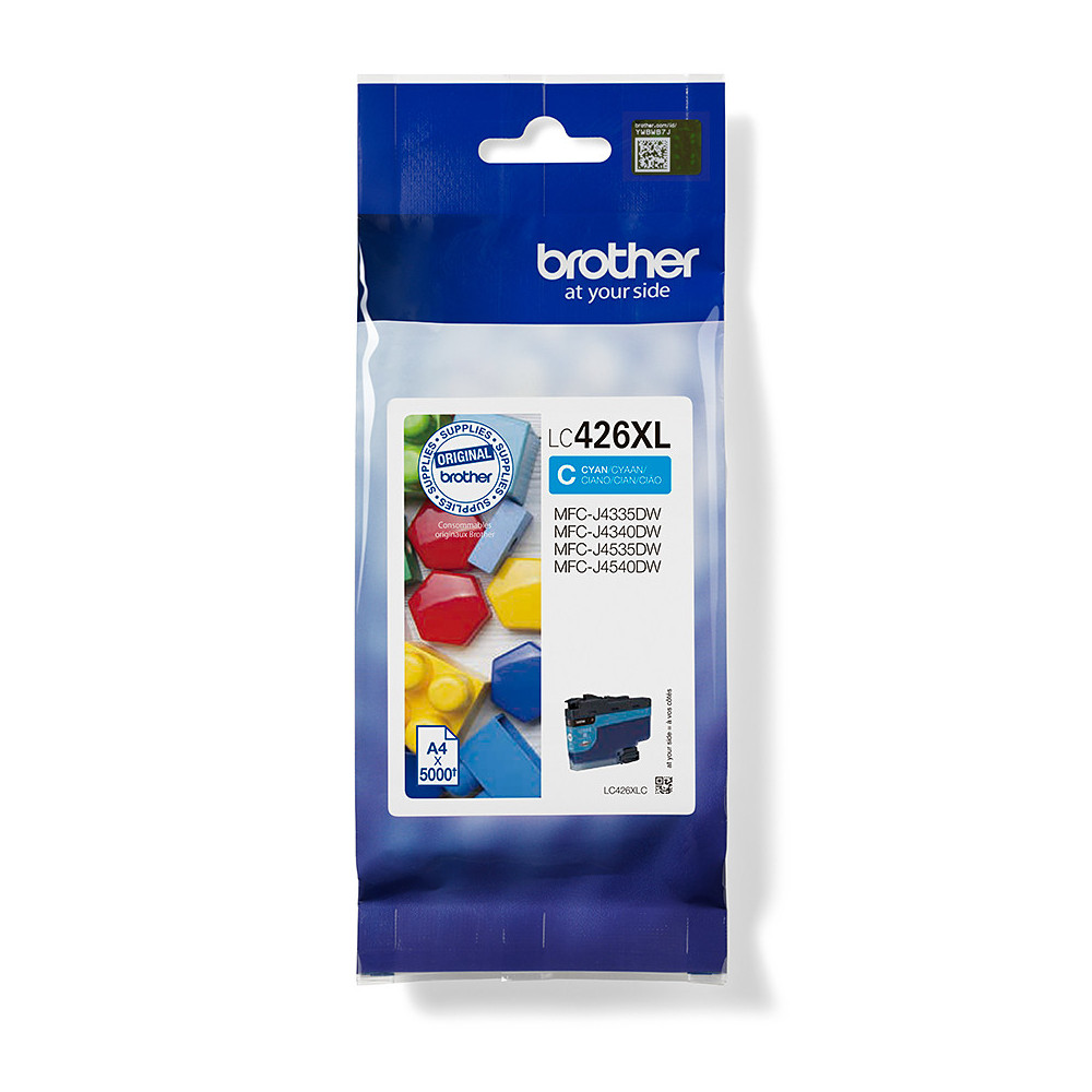 Brother LC426XLC - Cartouche d'encre XL transparente et durable - cyan Brother LC426XLC - Cartouche d'encre XL transparente et durable - cyan