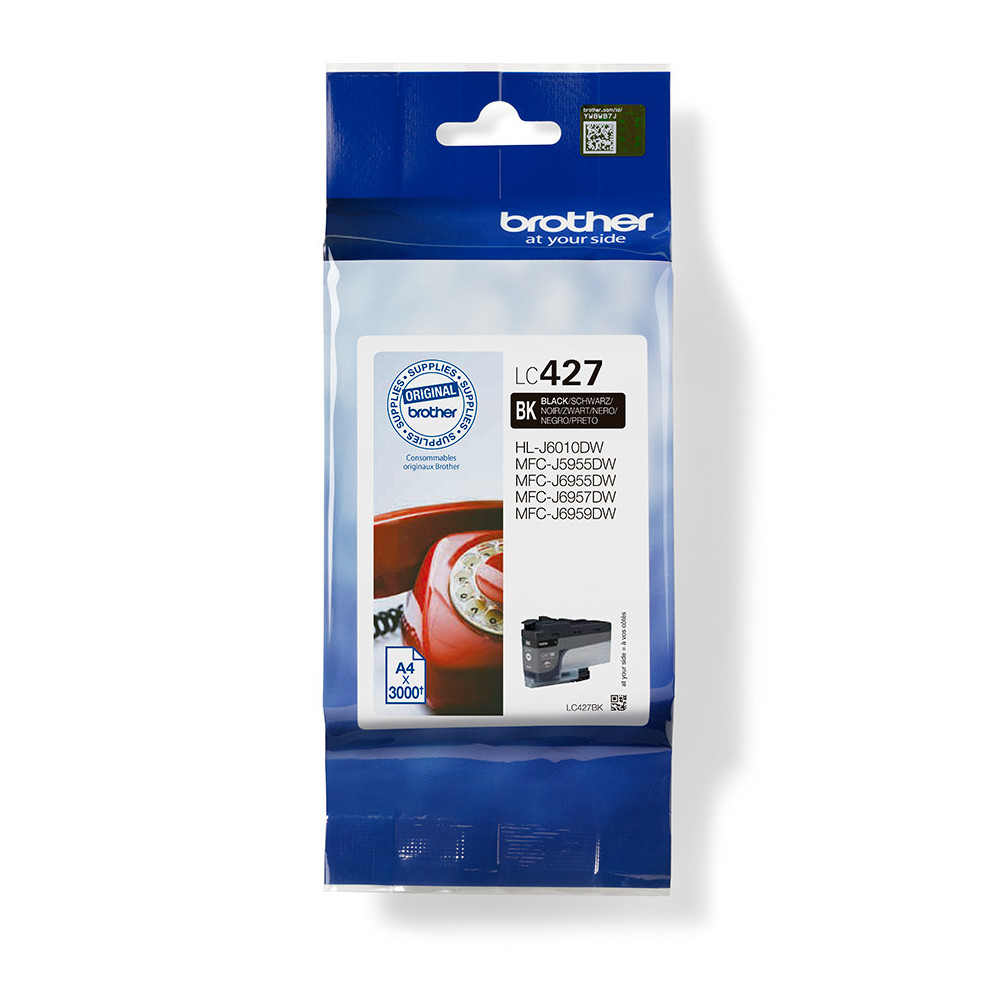 Brother LC427BK - Cartouche d'encre originale - Noir Brother LC427BK - Cartouche d'encre originale - Noir