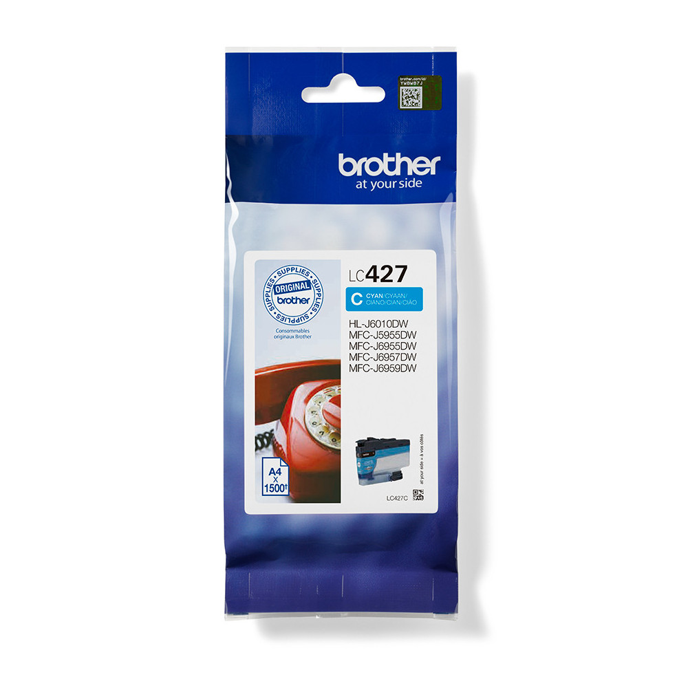 Brother LC427C - Cartouche d'encre originale - Cyan Brother LC427C - Cartouche d'encre originale - Cyan