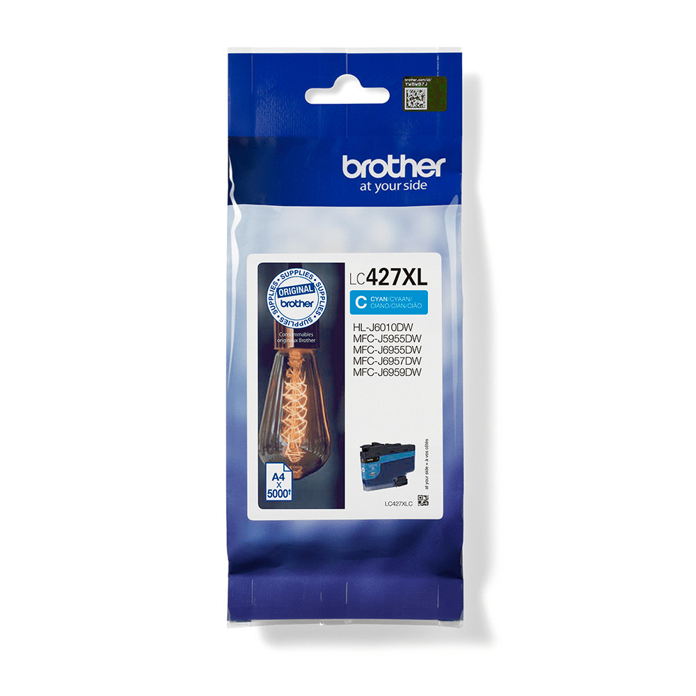 Brother LC427XLC - Cartouche d'encre originale - Cyan Brother LC427XLC - Cartouche d'encre originale - Cyan