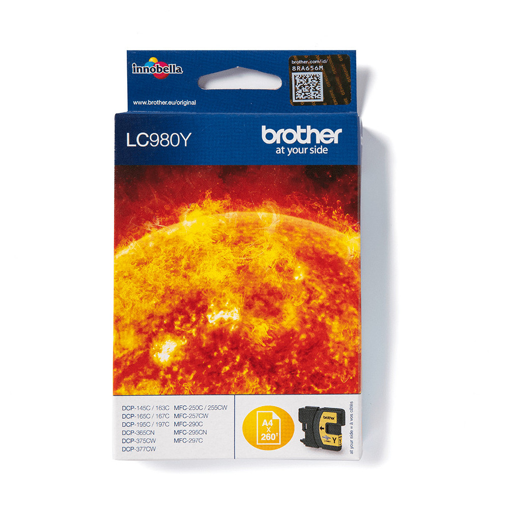 Brother LC980Y - Cartouche d'encre originale – Jaune Brother LC980Y - Cartouche d'encre originale – Jaune