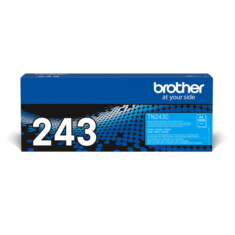 Brother TN-243C - Cartouche de toner originale – Cyan Brother TN-243C - Cartouche de toner originale – Cyan