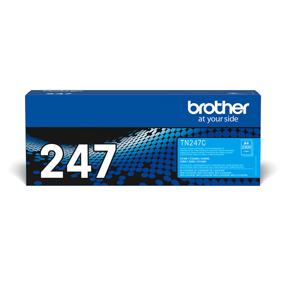 Brother TN-247C - Cartouche de toner originale – Cyan Brother TN-247C - Cartouche de toner originale – Cyan