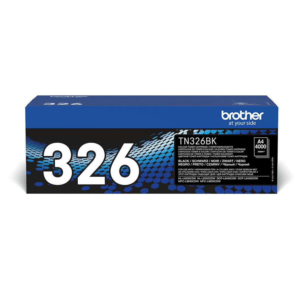 Brother TN-326BK - Cartouche de toner originale à haut rendement – Noir Brother TN-326BK - Cartouche de toner originale à haut rendement – Noir