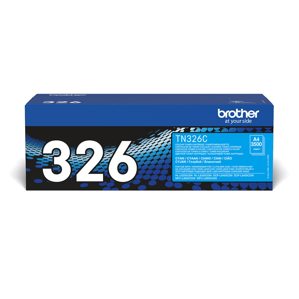 Brother TN-326C - Cartouche de toner originale – Cyan Brother TN-326C - Cartouche de toner originale – Cyan