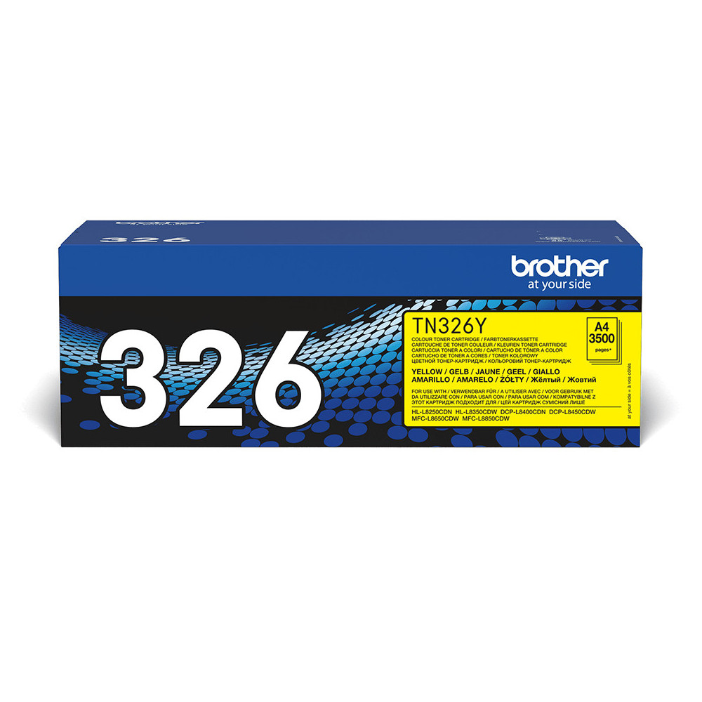 Brother TN-326Y - Cartouche de toner originale – Jaune Brother TN-326Y - Cartouche de toner originale – Jaune
