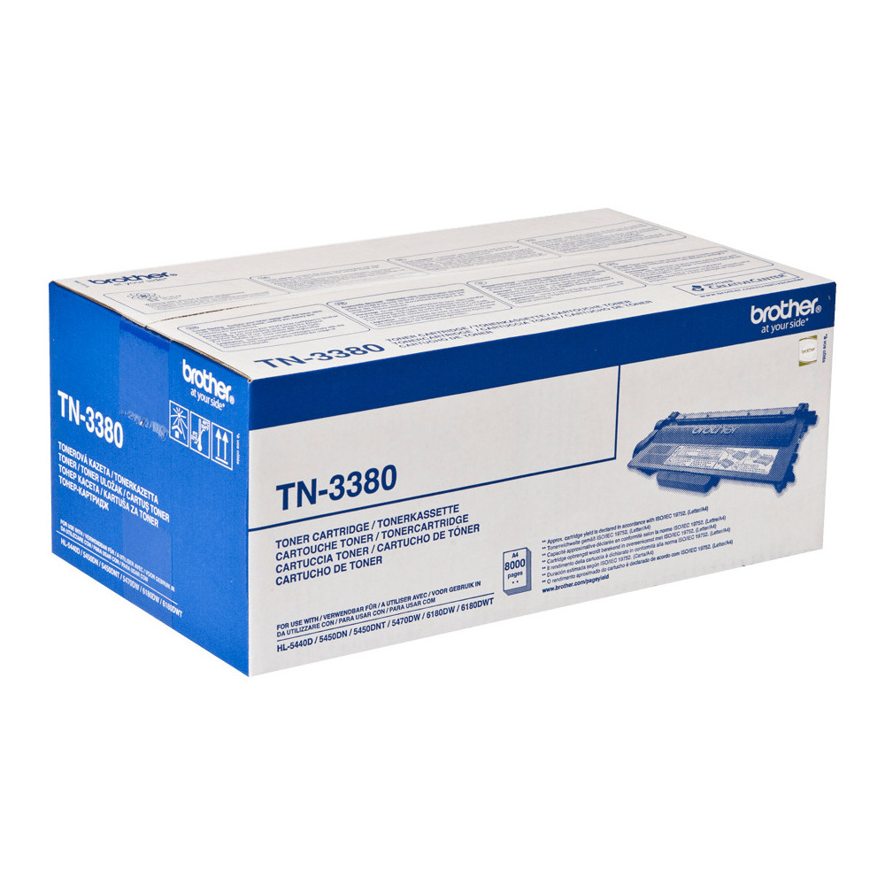 Brother TN-3380 - Cartouche de toner originale à haut rendement – Noir Brother TN-3380 - Cartouche de toner originale à haut rendement – Noir