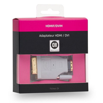 D2 Diffusion D2ADPHDMIFDVIM changeur de genre de câble HDMI Type A (Standard) DVI