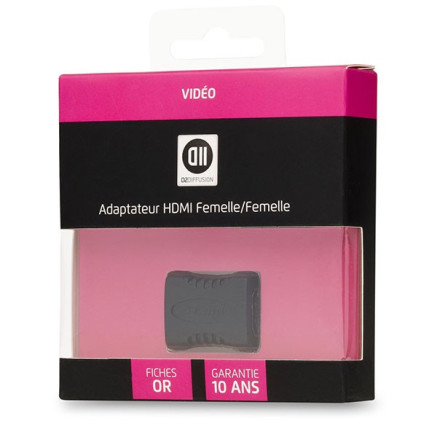 D2 Diffusion D2ADPHDMIFF changeur de genre de câble HDMI Noir