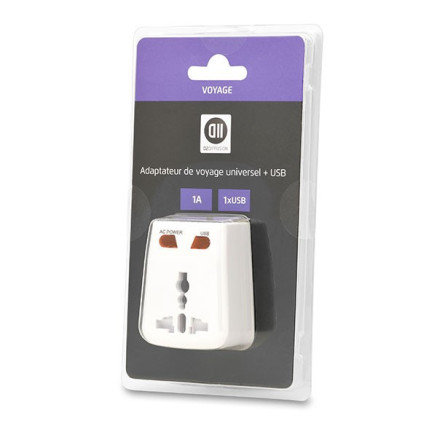 D2 Diffusion D2ADPVOY1USBB adaptateur de puissance & onduleur Intérieure 660 W Blanc
