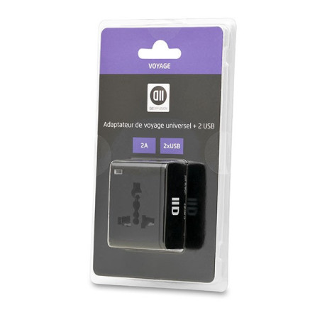 D2 Diffusion D2ADPVOY2USBN adaptateur de puissance & onduleur Intérieure 660 W Noir