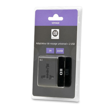 D2 Diffusion D2ADPVOY2USBN adaptateur de puissance & onduleur Intérieure 660 W Noir