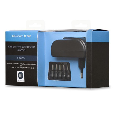 D2 Diffusion D2AL1500 adaptateur de puissance & onduleur Intérieure 18 W Noir