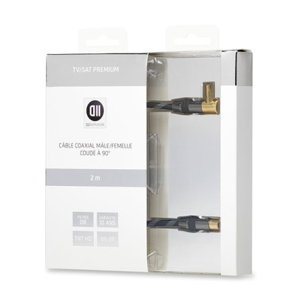 D2 Diffusion D2COAX200HG câble audio 2 m Noir