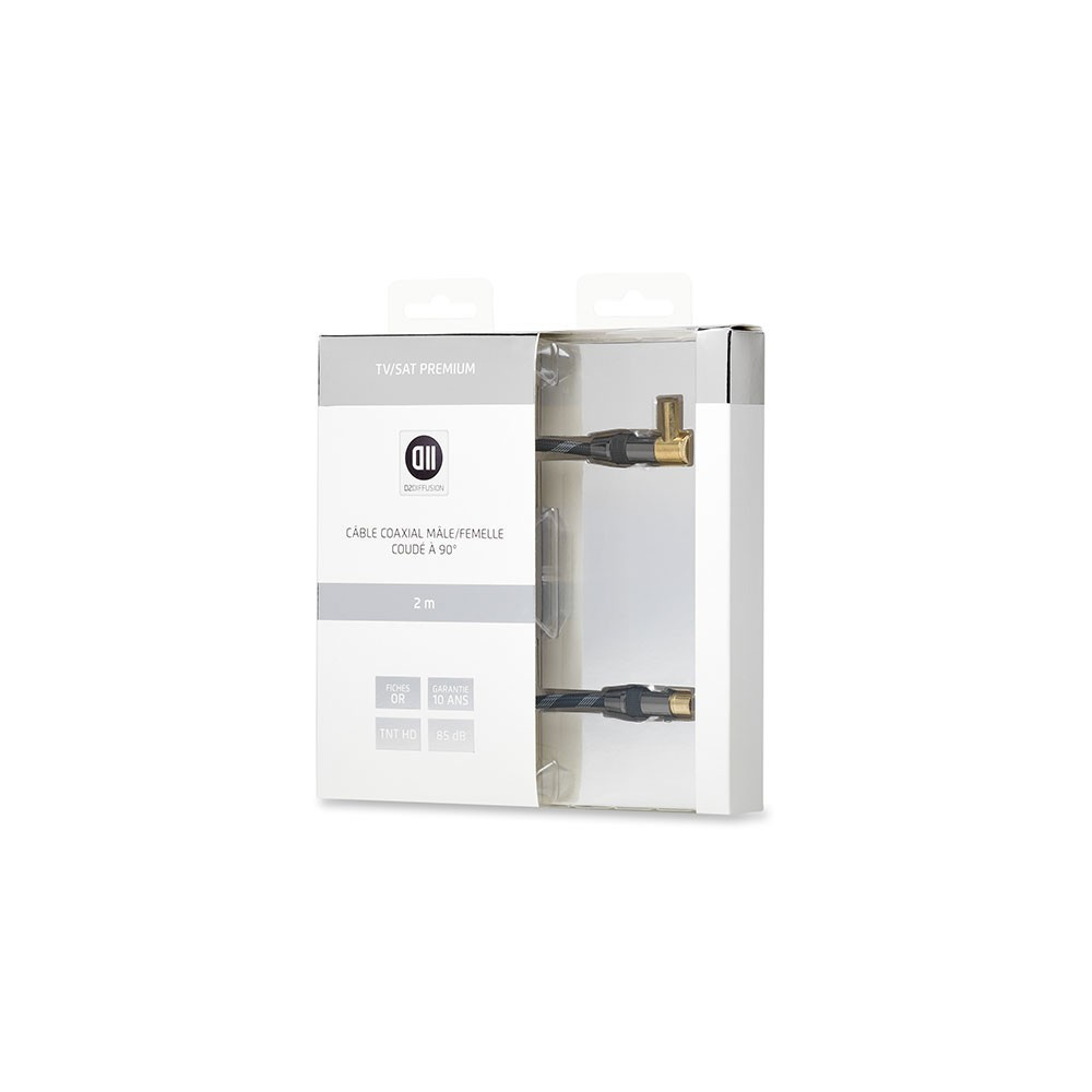 D2 Diffusion D2COAX200HG câble audio 2 m Noir D2 Diffusion D2COAX200HG câble audio 2 m Noir