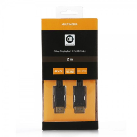 D2 Diffusion D2DPDP200 câble DisplayPort 2 m Noir