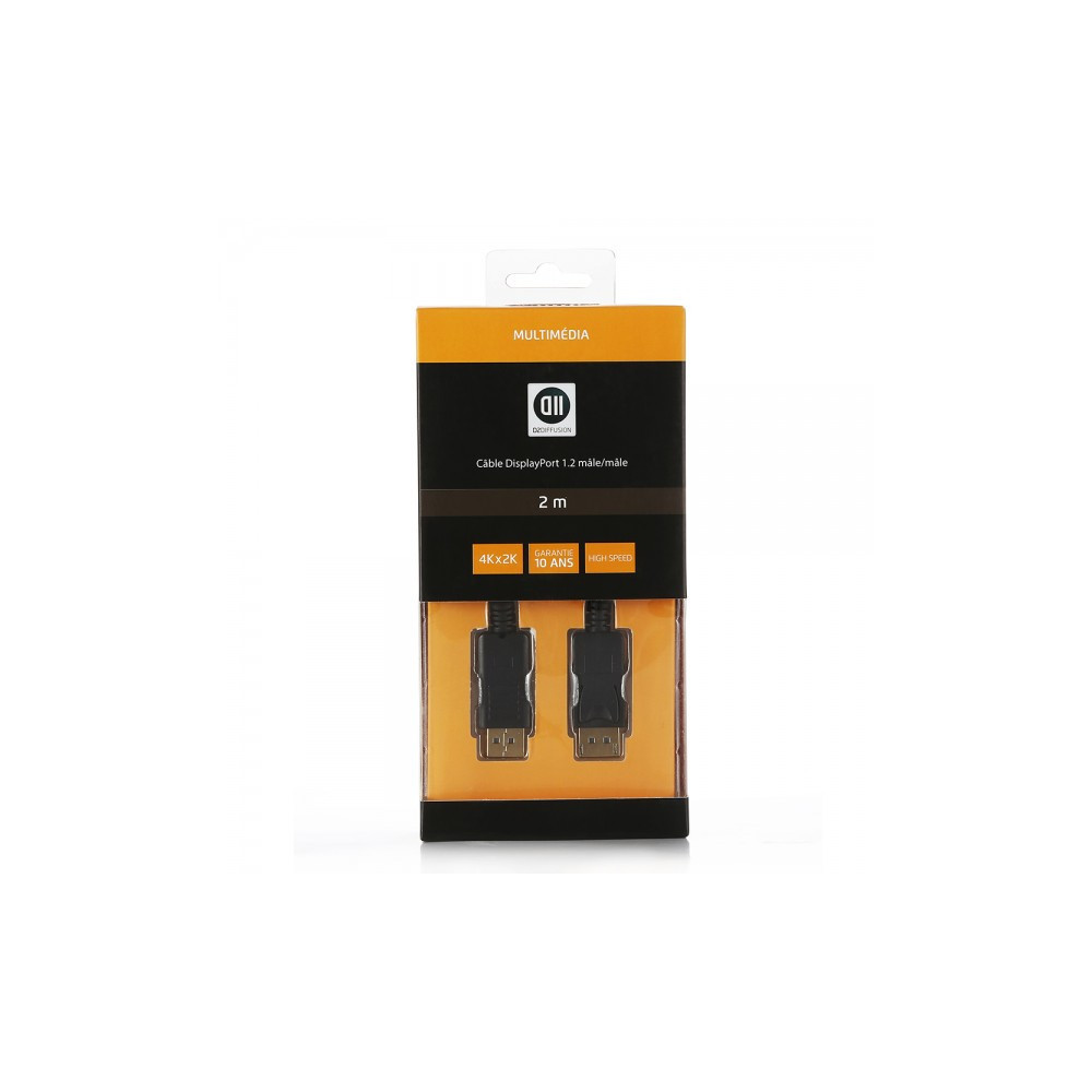 D2 Diffusion D2DPDP200 câble DisplayPort 2 m Noir D2 Diffusion D2DPDP200 câble DisplayPort 2 m Noir