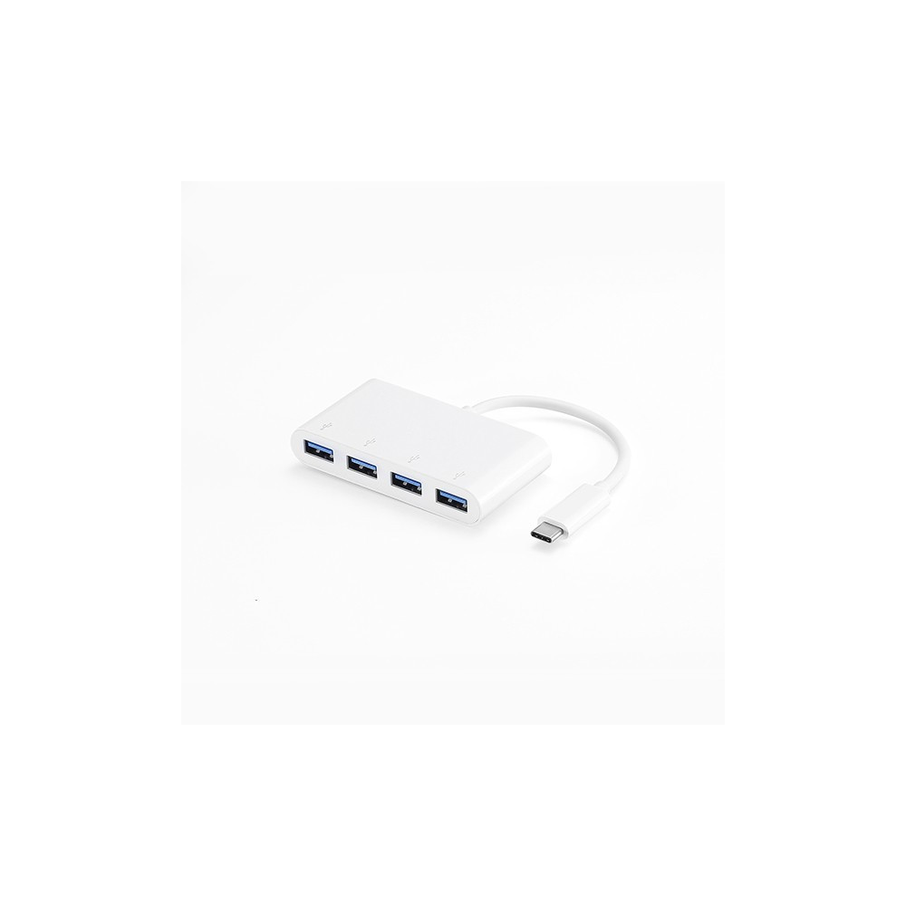 D2 Diffusion D2HUBUSB4PORTB hub & concentrateur USB 3.2 Gen 1 (3.1 Gen 1) Type-C Blanc