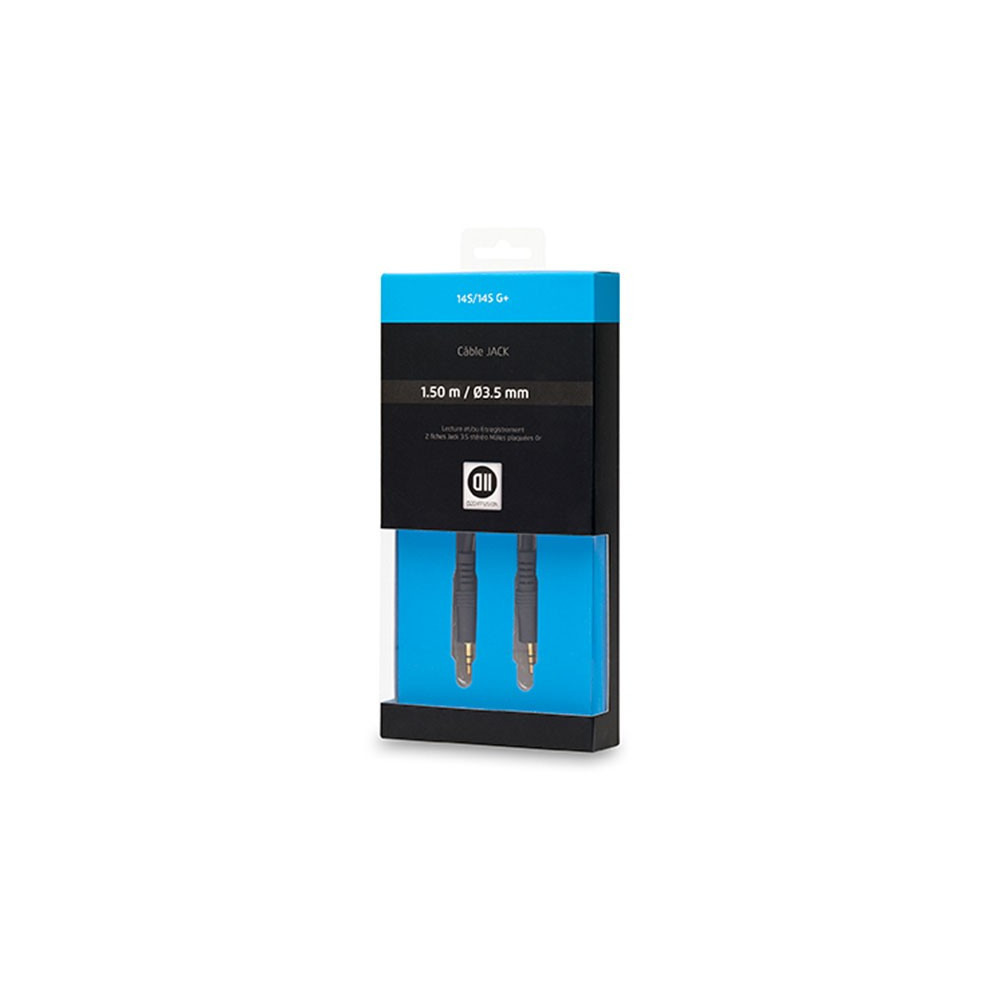 D2 Diffusion D2JK150 câble audio 1,5 m 3,5mm Noir D2 Diffusion D2JK150 câble audio 1,5 m 3,5mm Noir