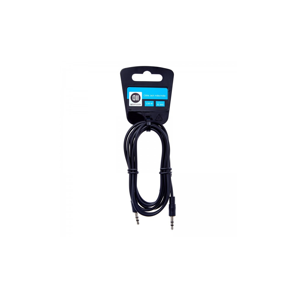 D2 Diffusion D2JK150CAV câble audio 1,5 m 3,5mm Noir D2 Diffusion D2JK150CAV câble audio 1,5 m 3,5mm Noir