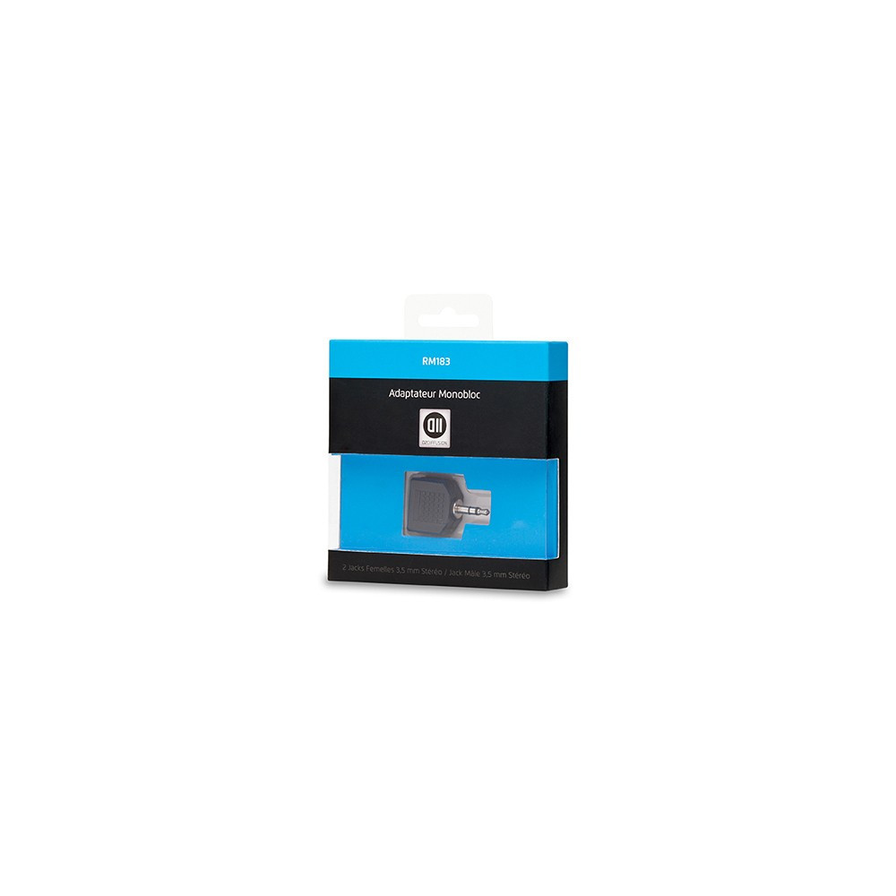 D2 Diffusion D2JK2F1M changeur de genre de câble 3.5mm 3,5mm Noir D2 Diffusion D2JK2F1M changeur de genre de câble 3.5mm 3,5mm Noir