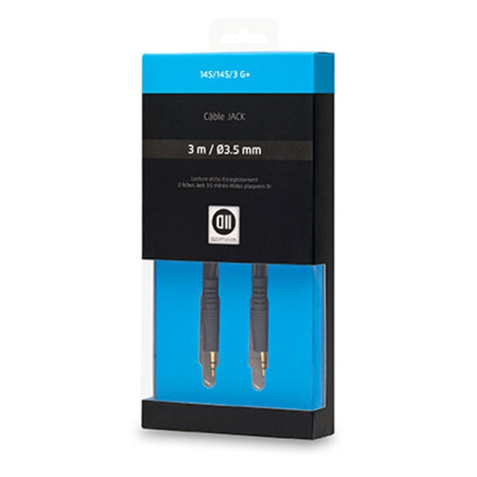 D2 Diffusion D2JK300 câble audio 3 m 3,5mm Noir