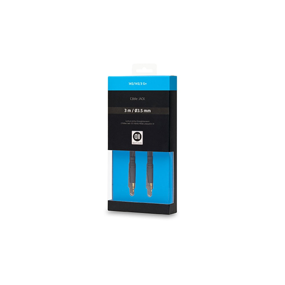 D2 Diffusion D2JK300 câble audio 3 m 3,5mm Noir D2 Diffusion D2JK300 câble audio 3 m 3,5mm Noir