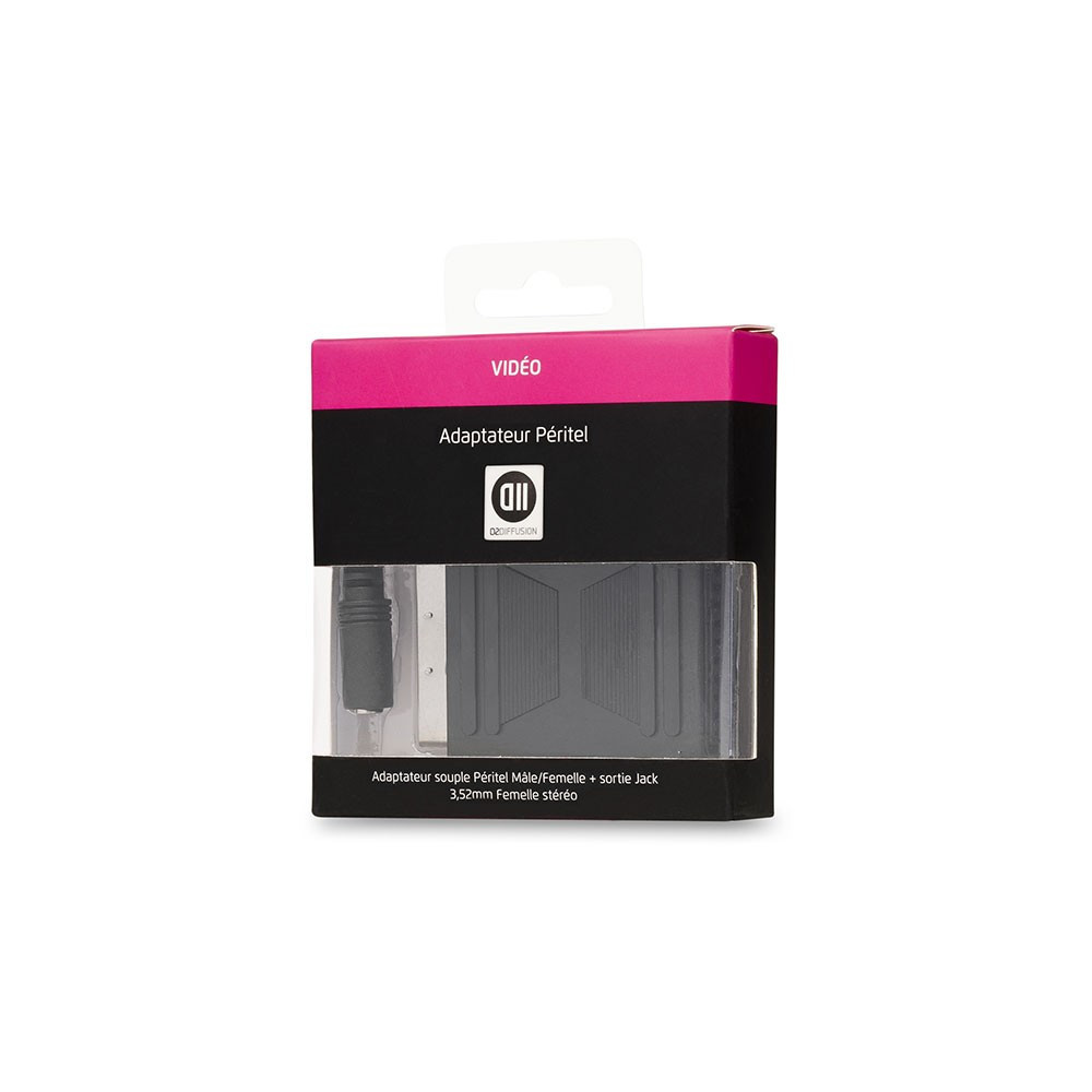 D2 Diffusion D2JKFPERIMF015 changeur de genre de câble 3.5mm SCART Noir D2 Diffusion D2JKFPERIMF015 changeur de genre de câble 3.5mm SCART Noir