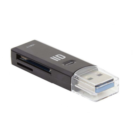 D2 Diffusion D2LECSDUSB3 lecteur de carte mémoire USB 3.2 Gen 1 (3.1 Gen 1) Noir