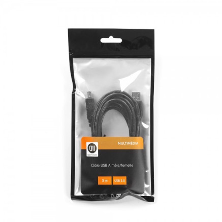 D2 Diffusion D2RALUSB300 câble USB USB 2.0 3 m USB A Noir