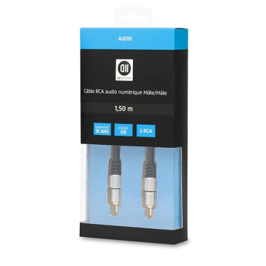 D2 Diffusion D2RCANUM150 câble audio 1,5 m RCA Noir