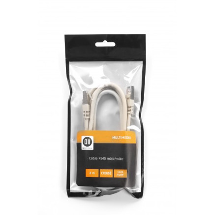 D2 Diffusion D2RJ45D200 câble de réseau Blanc 2 m Cat6 U UTP (UTP)