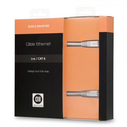 D2 Diffusion D2RJ45D300 câble de réseau Blanc 3 m Cat6