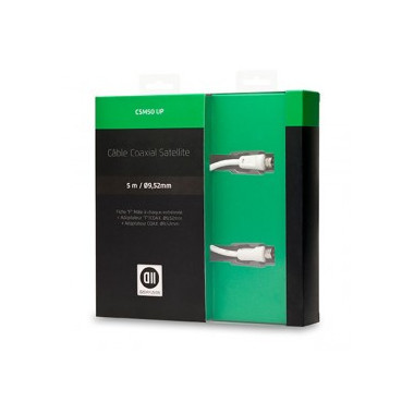 D2 Diffusion D2SAT500 câble coaxial 5 m SAT Blanc