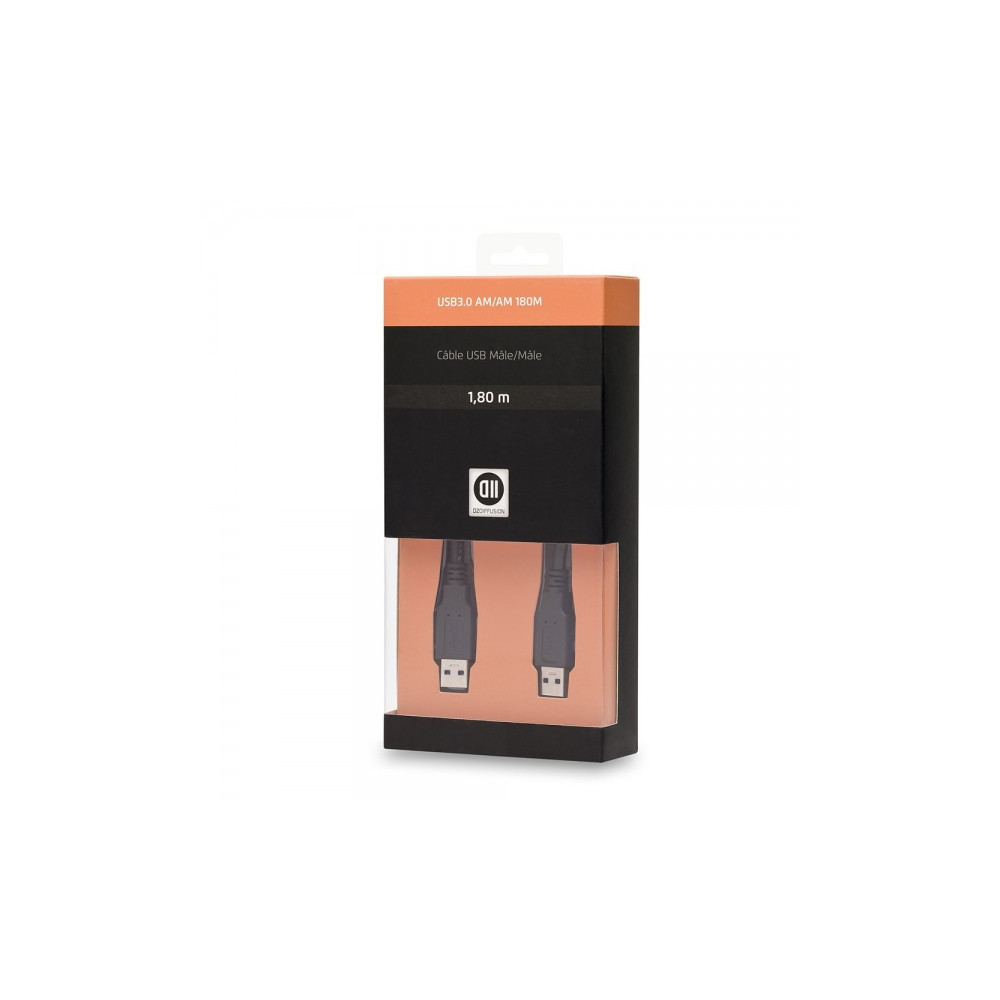 D2 Diffusion D2USB180 câble USB USB 2.0 1,8 m USB A Noir D2 Diffusion D2USB180 câble USB USB 2.0 1,8 m USB A Noir