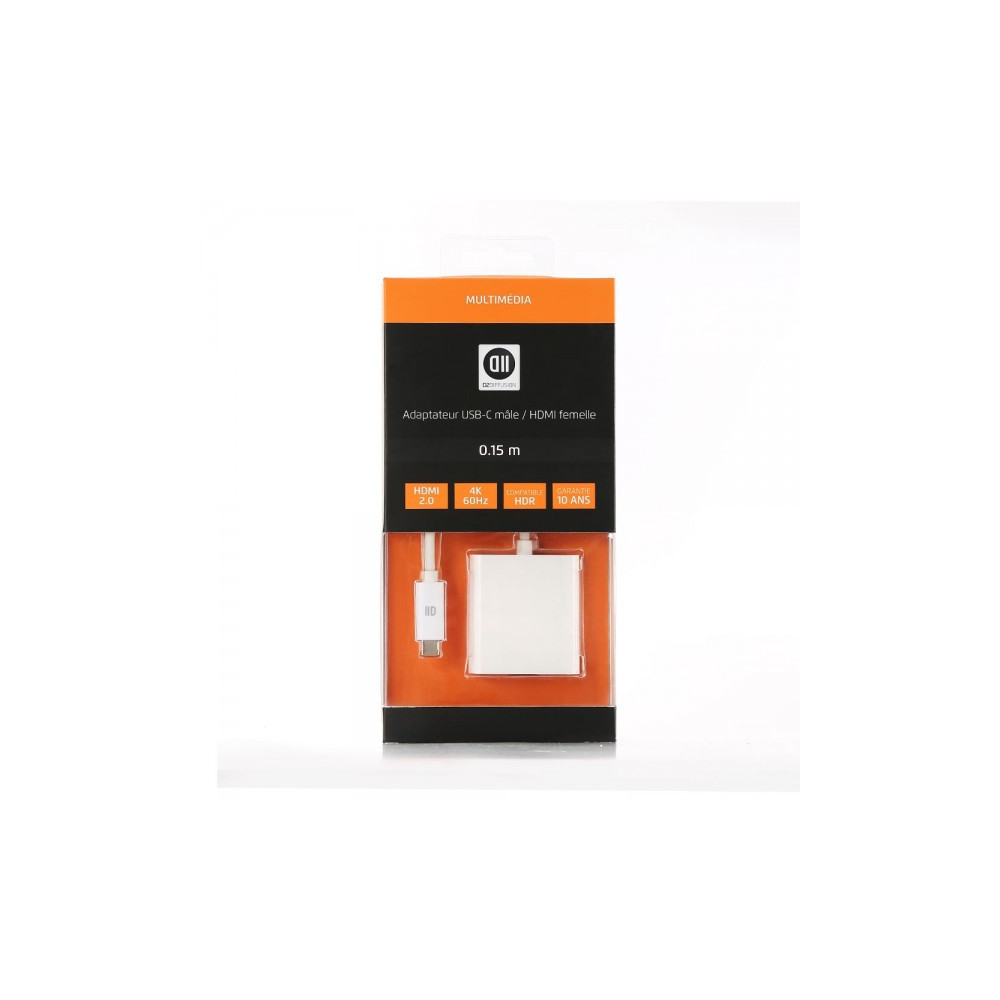 D2 Diffusion D2USBCHDMIFADP adaptateur graphique USB Blanc D2 Diffusion D2USBCHDMIFADP adaptateur graphique USB Blanc