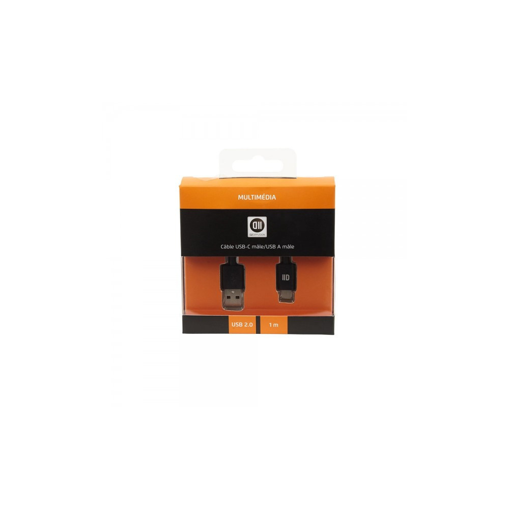 D2 Diffusion D2USBCUSBM100 câble USB USB 2.0 1 m USB C USB A Noir D2 Diffusion D2USBCUSBM100 câble USB USB 2.0 1 m USB C USB A Noir