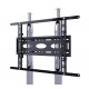 BTECH BT8551-200/BC BTEEC036138 Support d'écran plat 39p - 65p 2 m max 50 kg VESA 600x400, Noir/Chrome