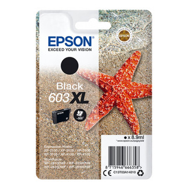 Epson 603XL cartouche d'encre 1 pièce(s) Original Rendement élevé (XL) Noir