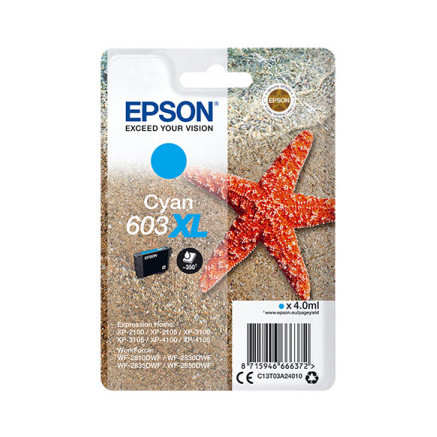 Epson 603XL cartouche d'encre 1 pièce(s) Original Rendement élevé (XL) Cyan