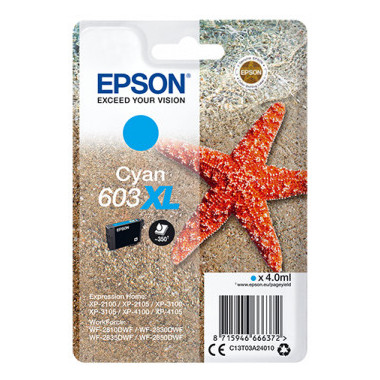 Epson 603XL cartouche d'encre 1 pièce(s) Original Rendement élevé (XL) Cyan