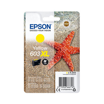 Epson 603XL cartouche d'encre 1 pièce(s) Original Jaune