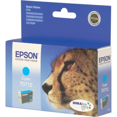 Epson Cheetah T0712 cartouche d'encre Original Cyan