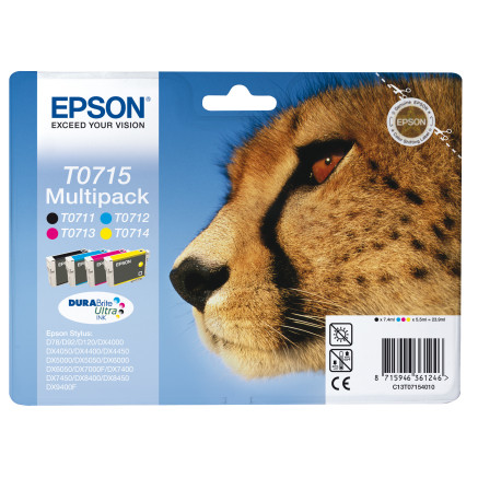 Epson Cheetah TO71540 Multipack cartouche d'encre Original