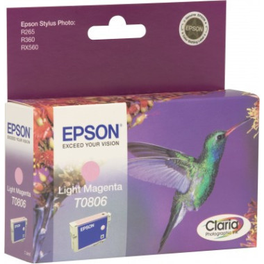 Epson Hummingbird T0806 Light Magenta Ink Cartridge cartouche d'encre Original Magenta clair