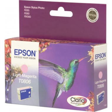 Epson Hummingbird T0806 Light Magenta Ink Cartridge cartouche d'encre Original Magenta clair