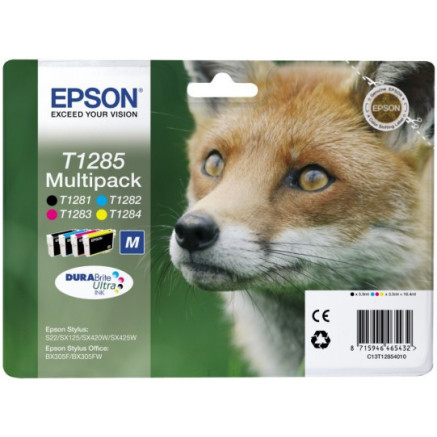Epson Fox Multipack "Renard" (T1285) - Encre DURABrite Ultra N, C, M, J