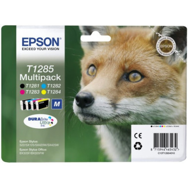 Epson Fox Multipack "Renard" (T1285) - Encre DURABrite Ultra N, C, M, J