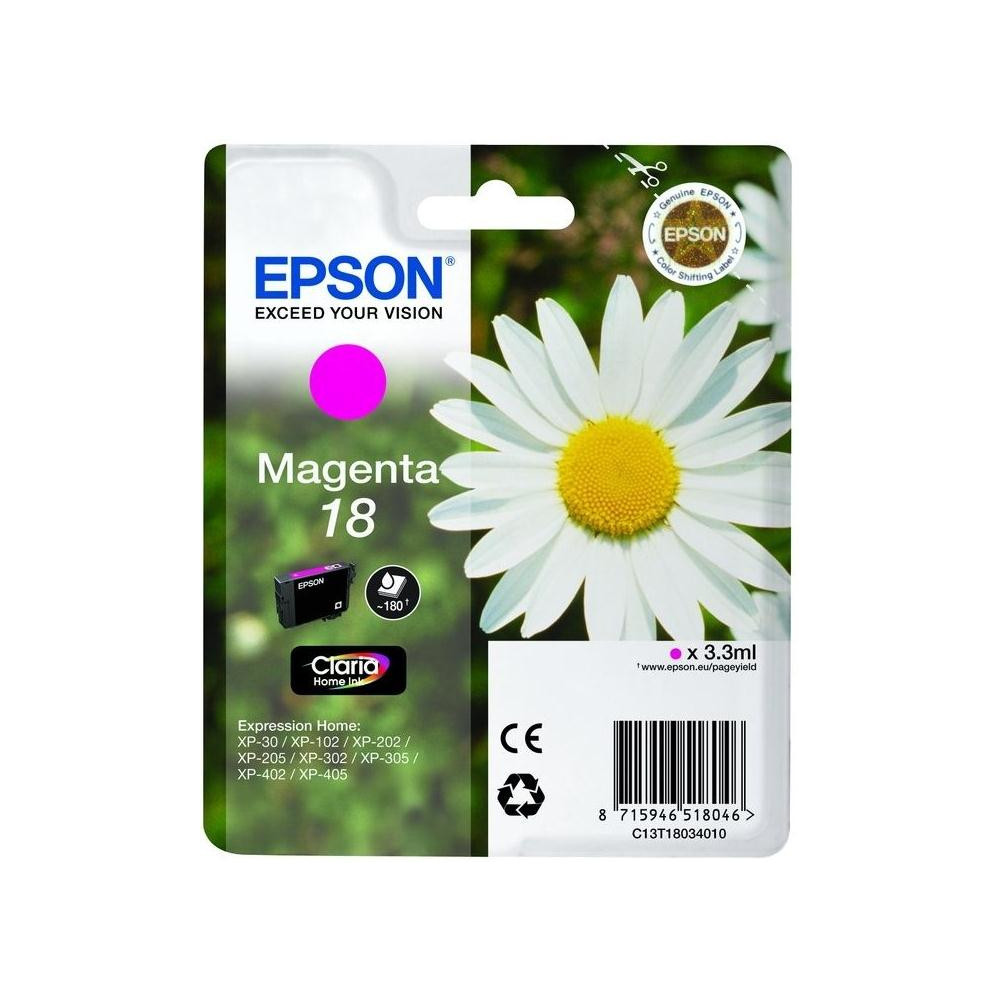 Epson Daisy C13T180340 cartouche d'encre 1 pièce(s) Original Magenta Epson Daisy C13T180340 cartouche d'encre 1 pièce(s) Original Magenta