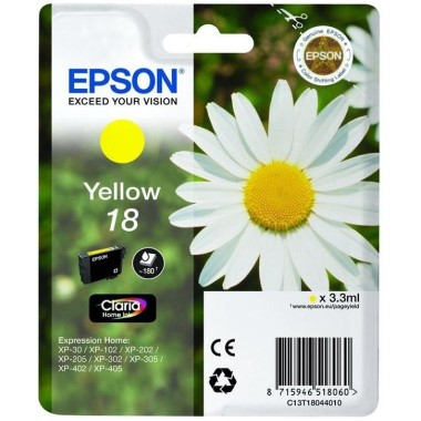 Epson Daisy C13T180440 cartouche d'encre 1 pièce(s) Original Jaune